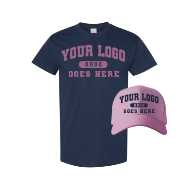 Combo GJK004 Pink / Navy Tee